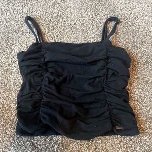 BLACK HOLLISTER CROP TOP TANKTOP